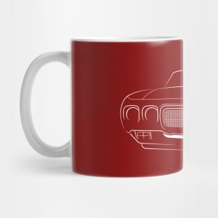 1970 Pontiac GTO The Judge - front Stencil, white Mug